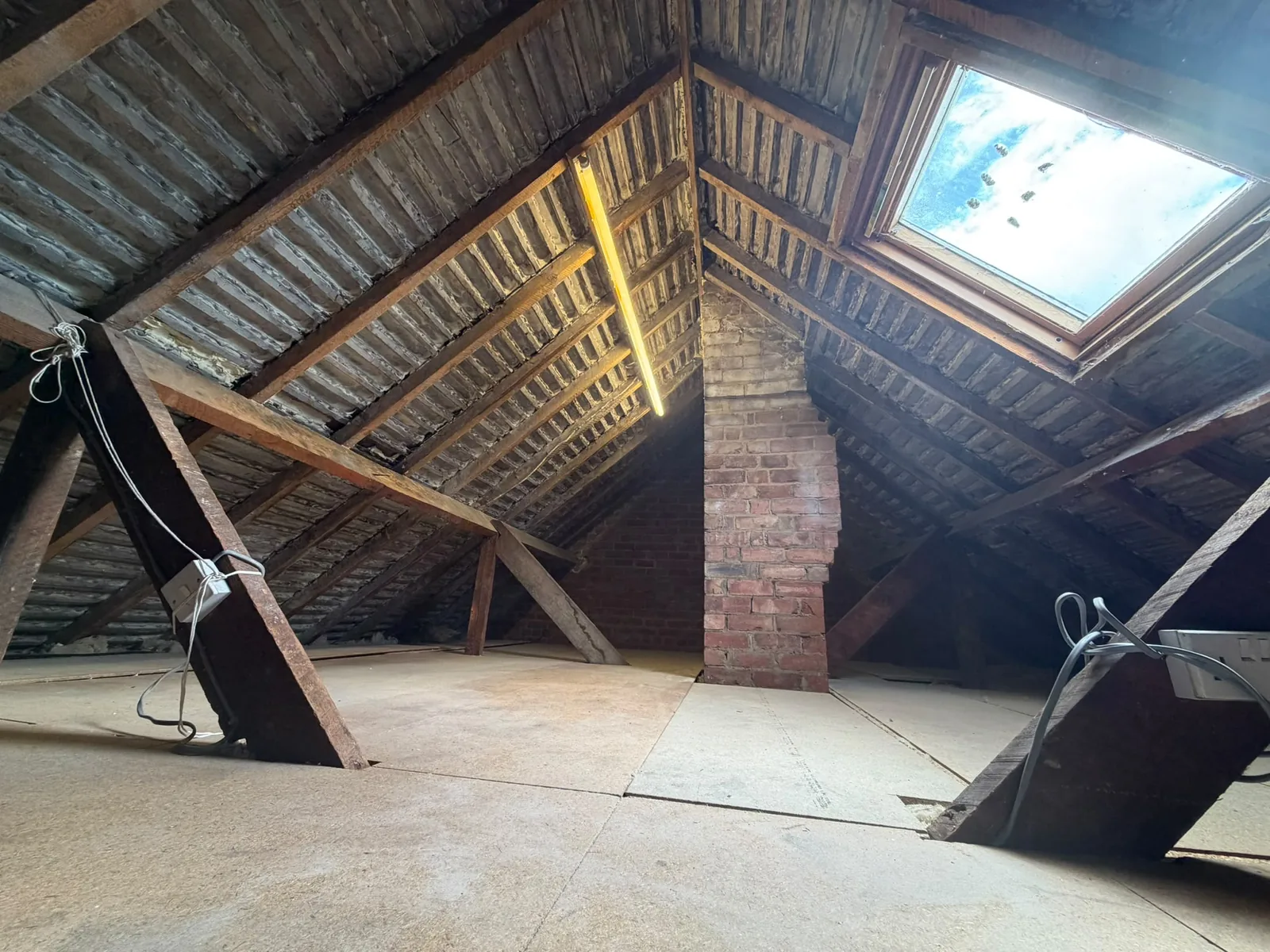 New insulation under a clean boarded loft floor