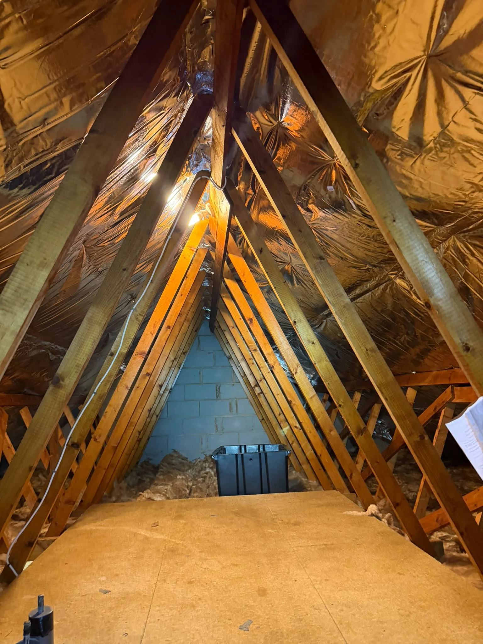 Loft insulation project photograph