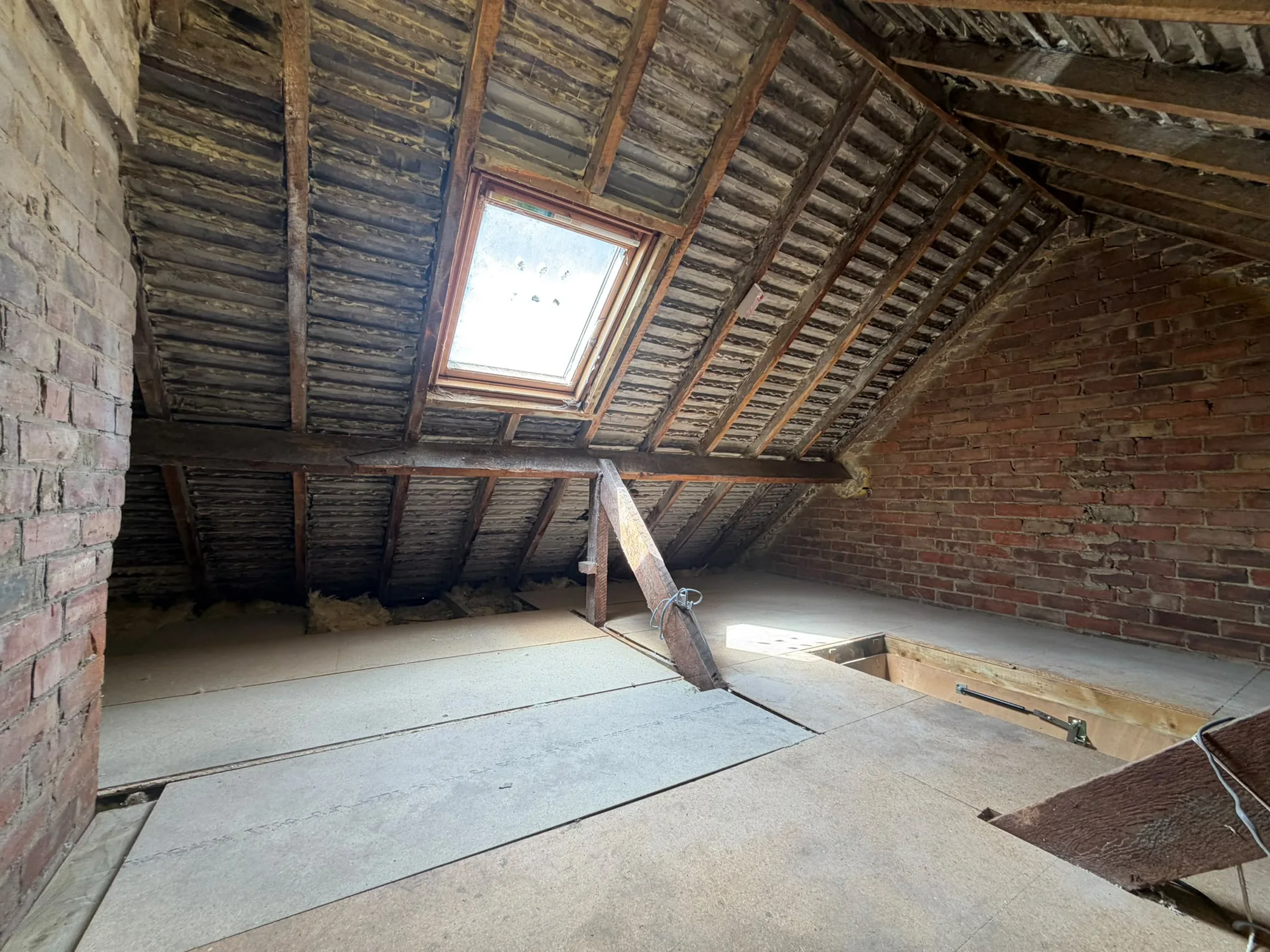 Spray foam removal project photograph